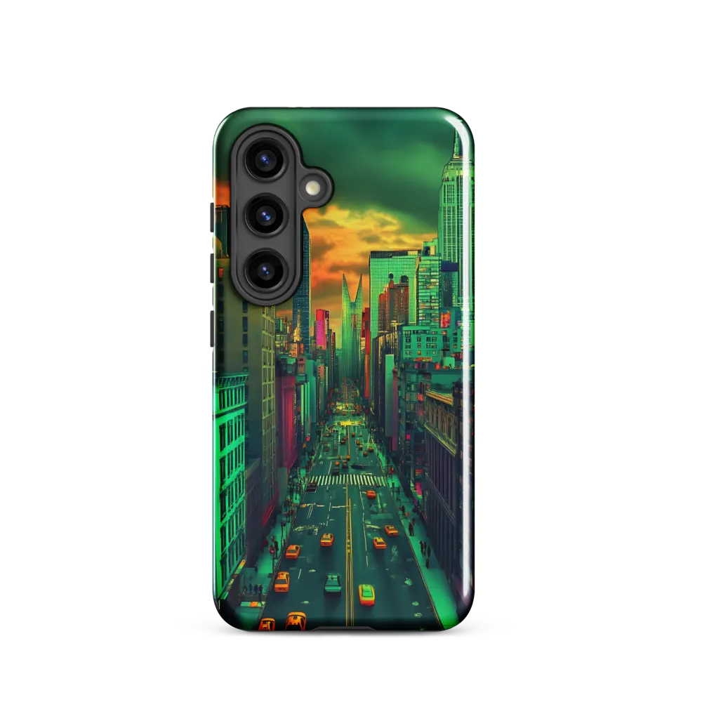Urban Surrealism: Neon Dreams | Phone Case |  S24 | Tough Case | Glossy