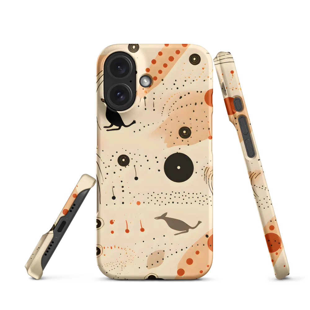 Playful Patterns in Earth Tones | Phone Case |  16 | Snap Case | Matte