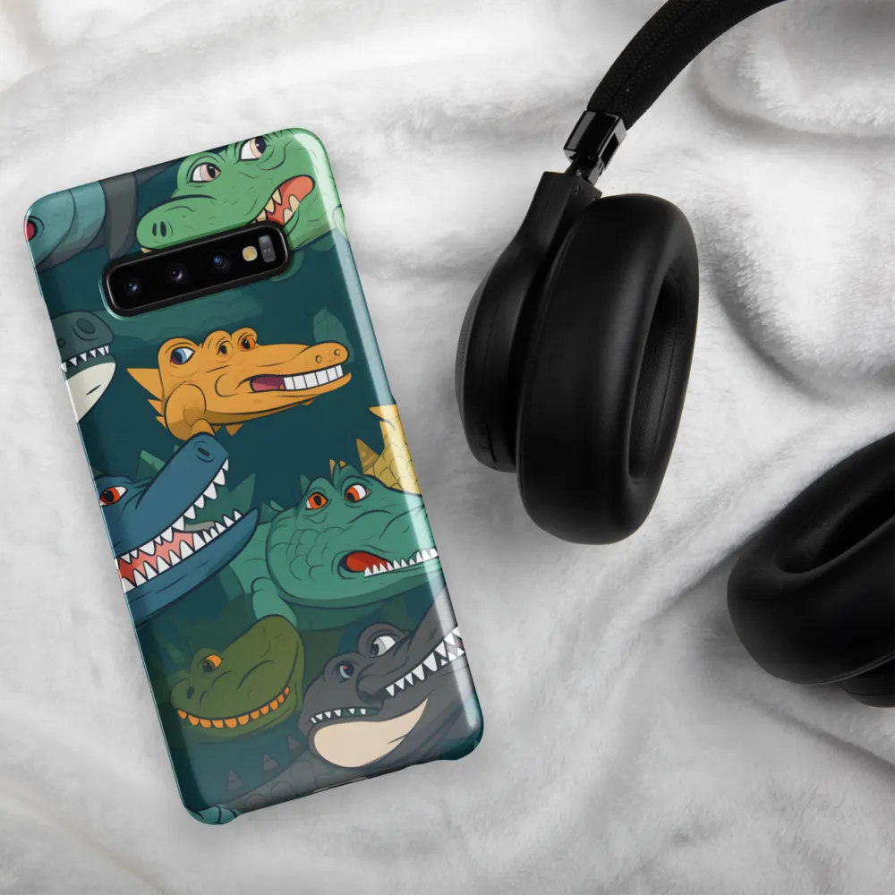 Cheerful Crocodilian Parade | Phone Case |  S10 Plus | Snap Case | Glossy