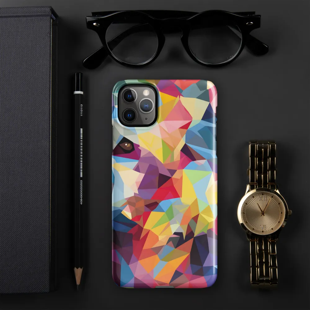 Playful Geometry: The Bear's Face | Phone Case |  11 Pro Max | Snap Case | Glossy