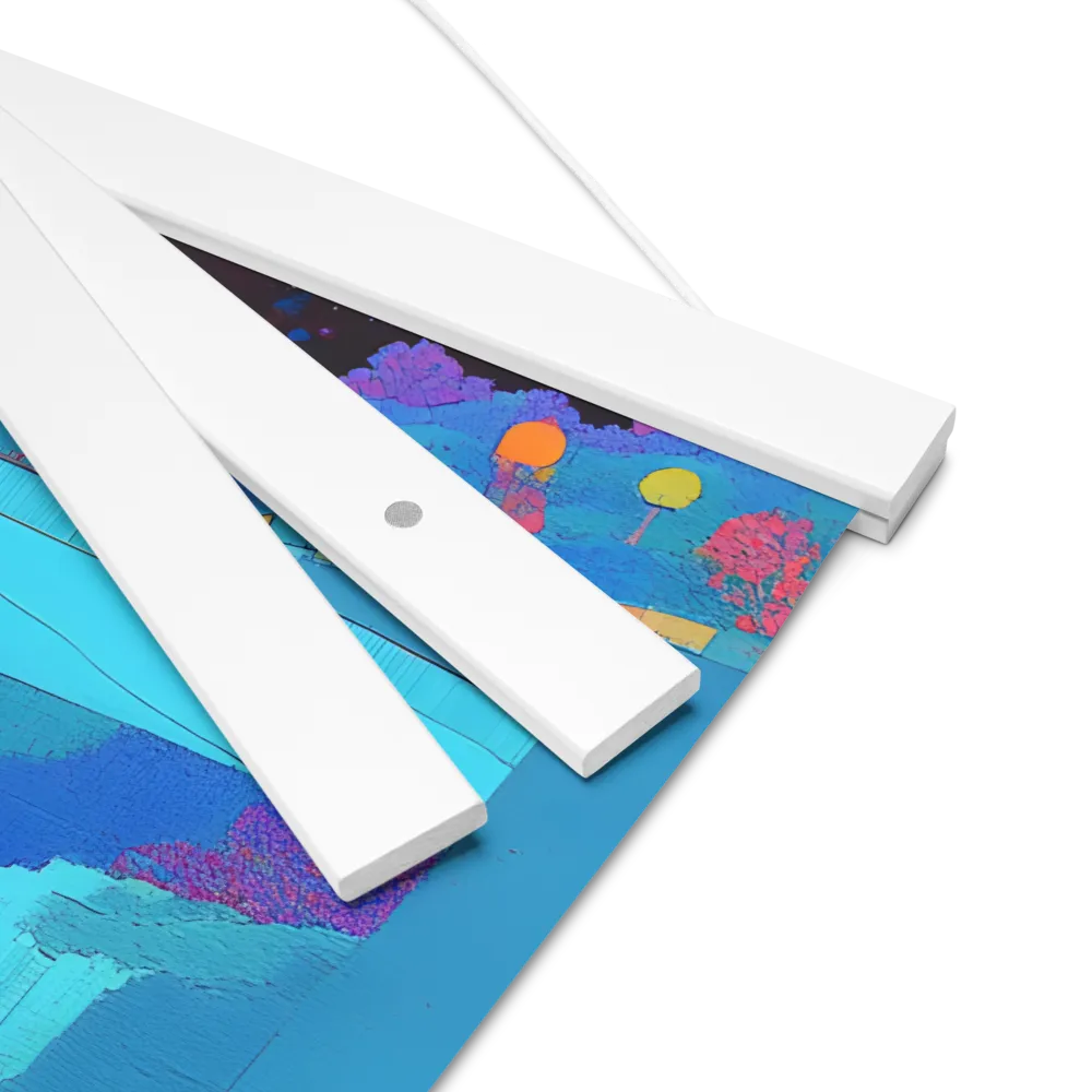 Reflections of Serenity | Poster With White Wood Hanger | 16″×16″