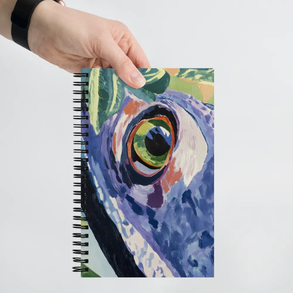 The Eyes of Nature: A Frog's Gaze | Spiral Notebook