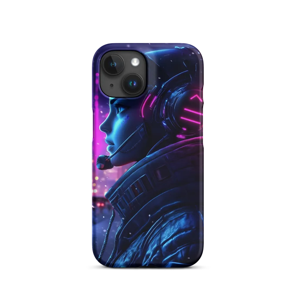 Dystopian Elegance: Cyberpunk Figure in Neon