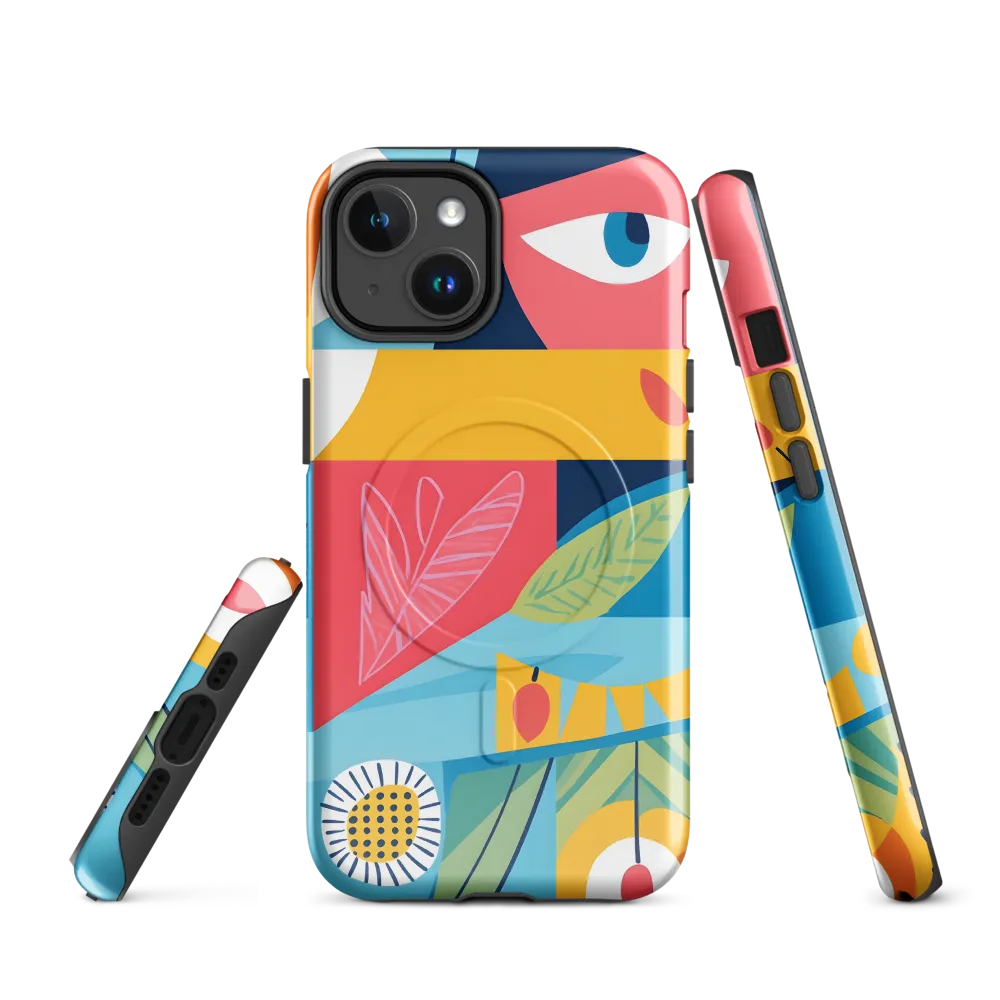 Vibrant Geometric Visage