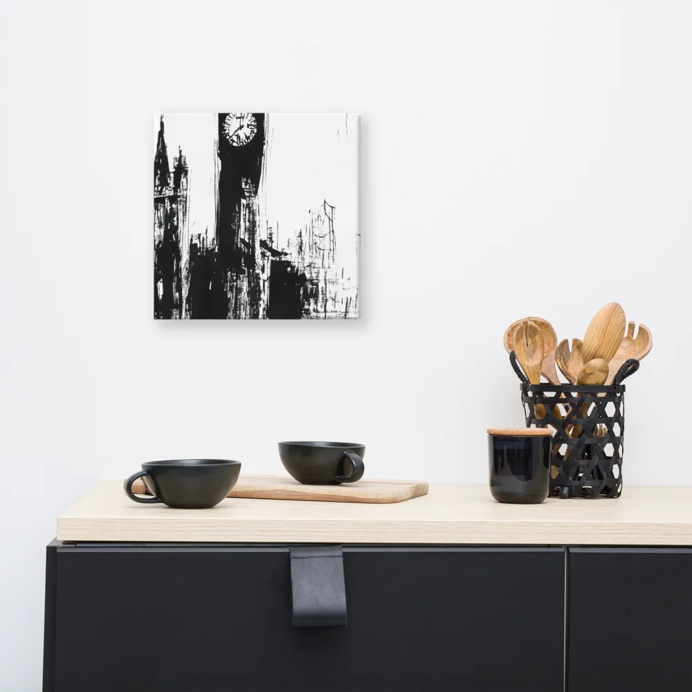 Clock Tower in Motion | Canvas | 12″×12″