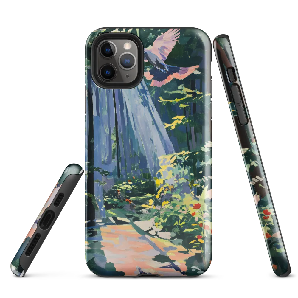 Flight of Light: A Serene Forest | Phone Case |  11 Pro Max | Tough Case | Glossy