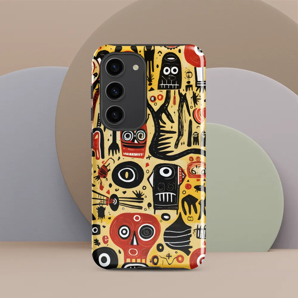 Abstract Encounters: A Dance of Faces and Symbols