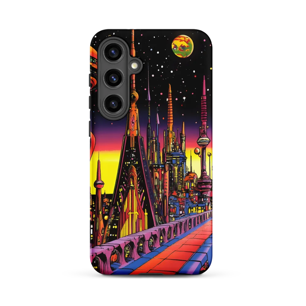 Futuristic Cosmos: A Journey Through Neon Cities