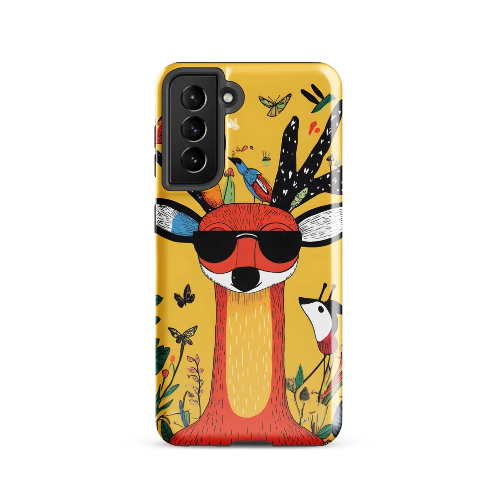 Playful Deer with Sunglasses