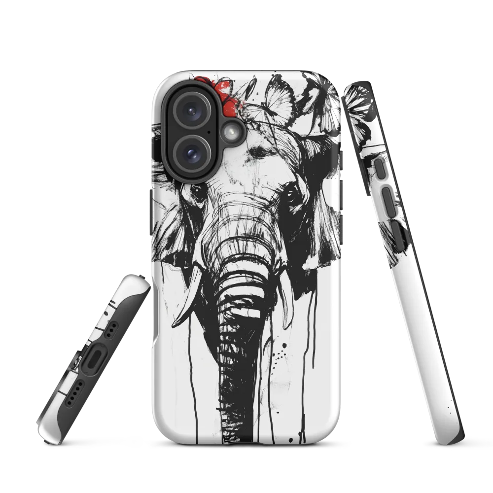 Whimsical Elegance: The Elephant's Adornments | Phone Case