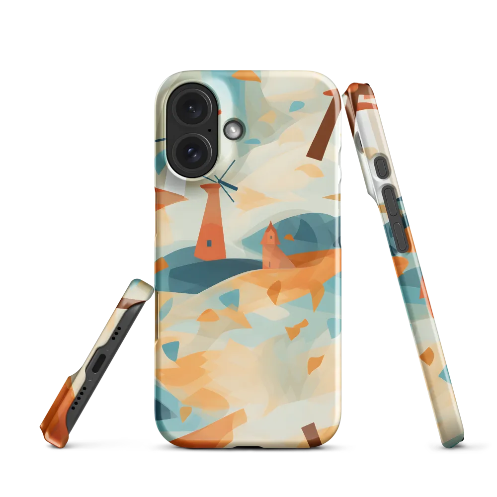 Whimsical Windmills in a Tranquil Landscape | Phone Case |  16 | Snap Case | Glossy