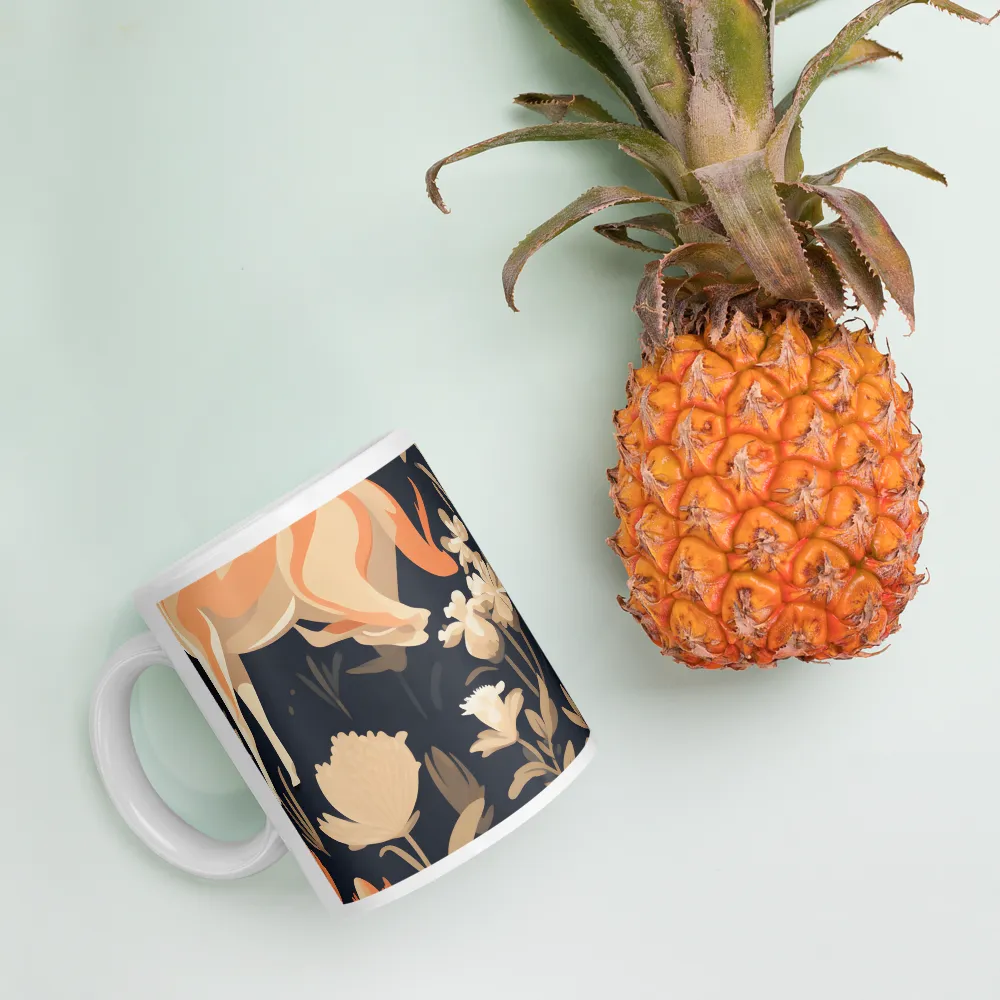 Floral Harmony: A Dance in the Dark | Mugs | Multiple Sizes & Colors