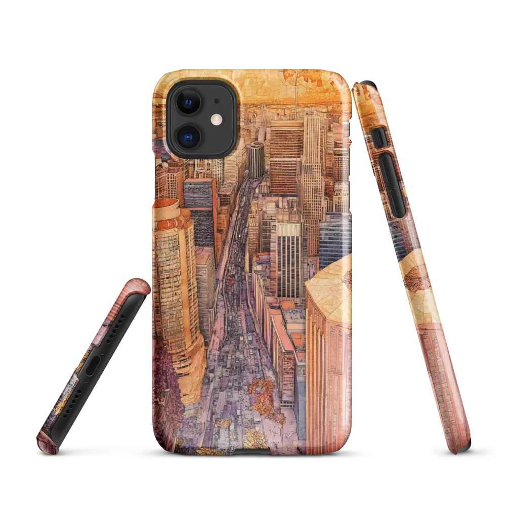 Mosaic Cityscape at Dusk
