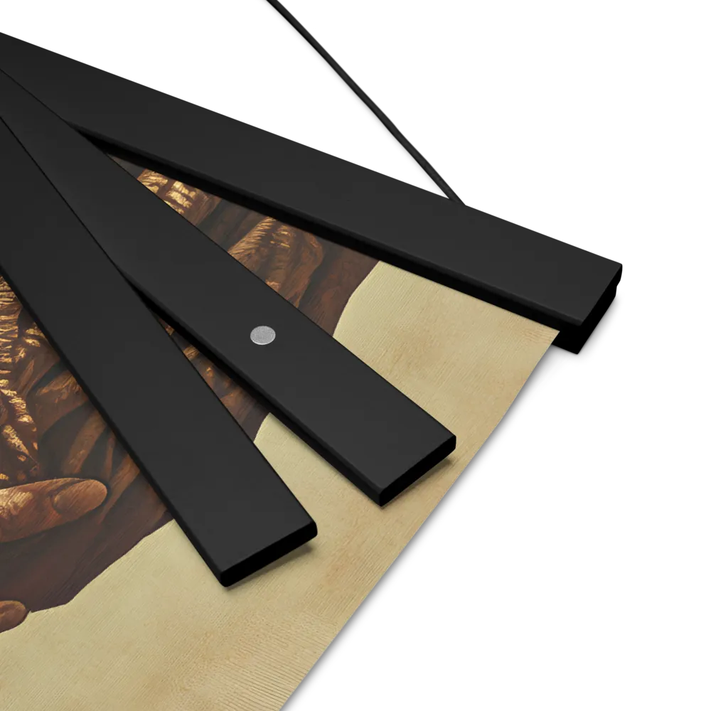 The Mask of Roots | Poster With Black Wood Hanger | 12″×12″