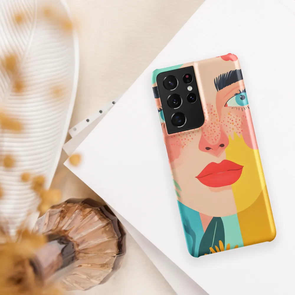 Floral Serenity: A Modern Portrait