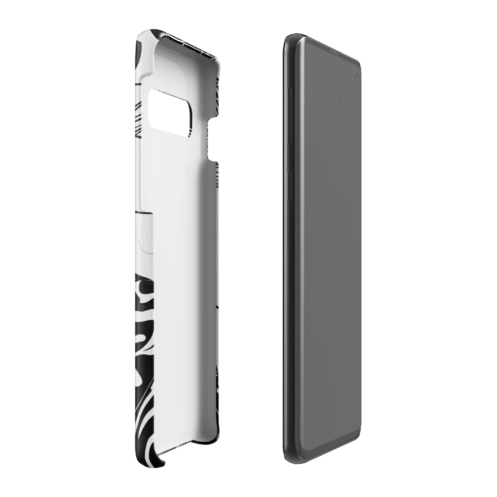 Elegance in Black and White | Phone Case |  S10 Plus | Snap Case | Glossy