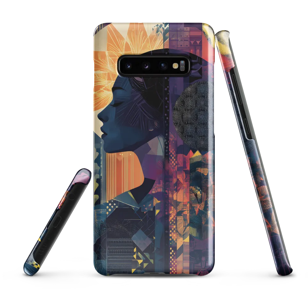 Whispers of Nature: A Modern Profile | Phone Case |  S10 Plus | Snap Case | Glossy