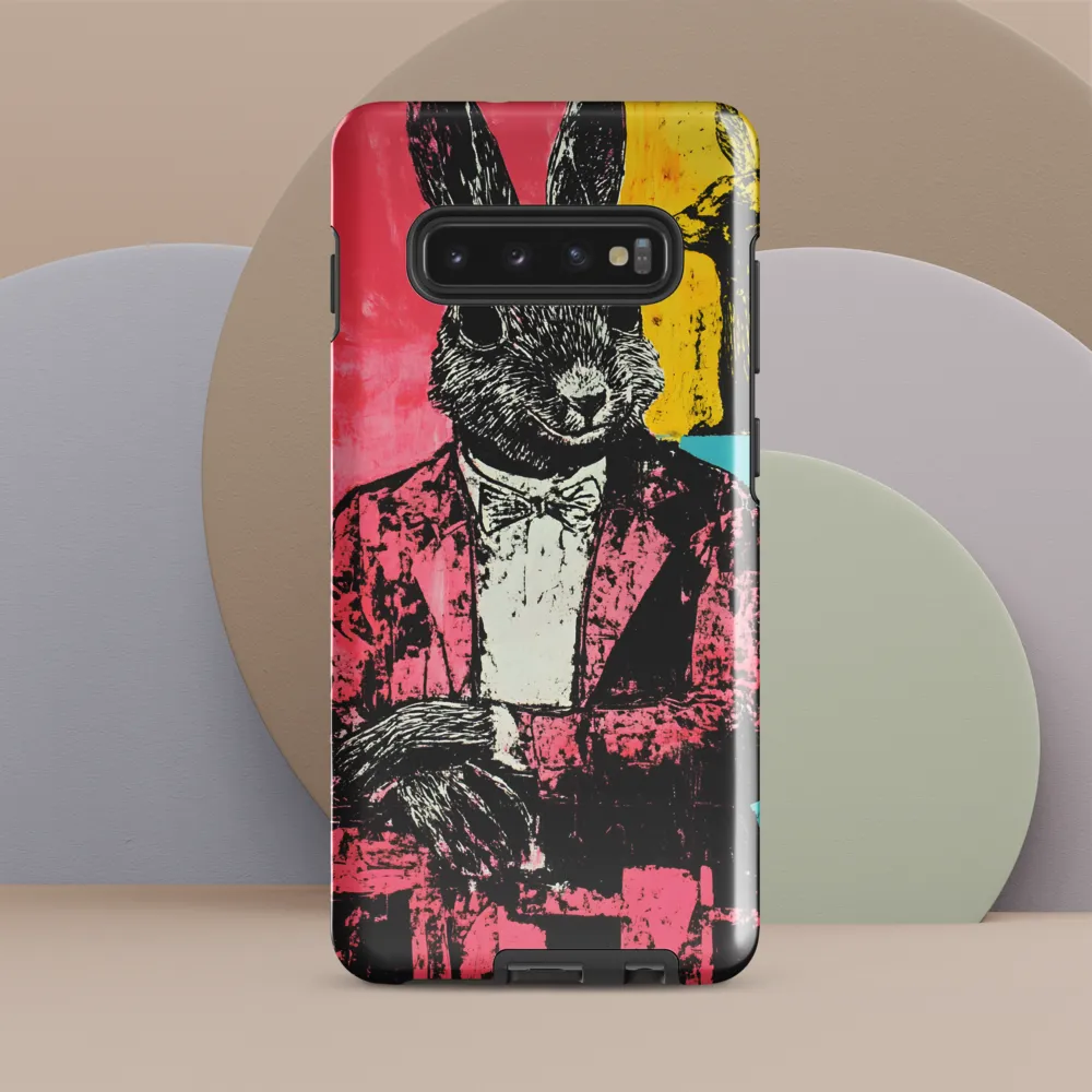 The Dapper Rabbit | Phone Case |  S10 Plus | Tough Case | Glossy