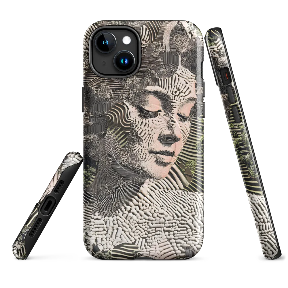 Ethereal Blend of Nature and Humanity | Phone Case |  15 Plus | MagSafe® Tough Case | Glossy