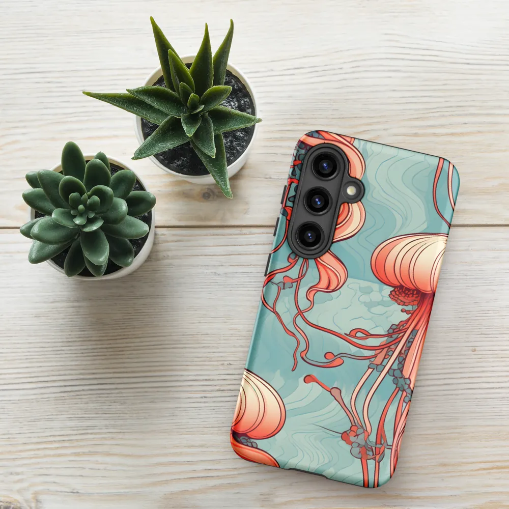 Ethereal Dance of Jellyfish | Phone Case |  S24 | Tough Case | Matte