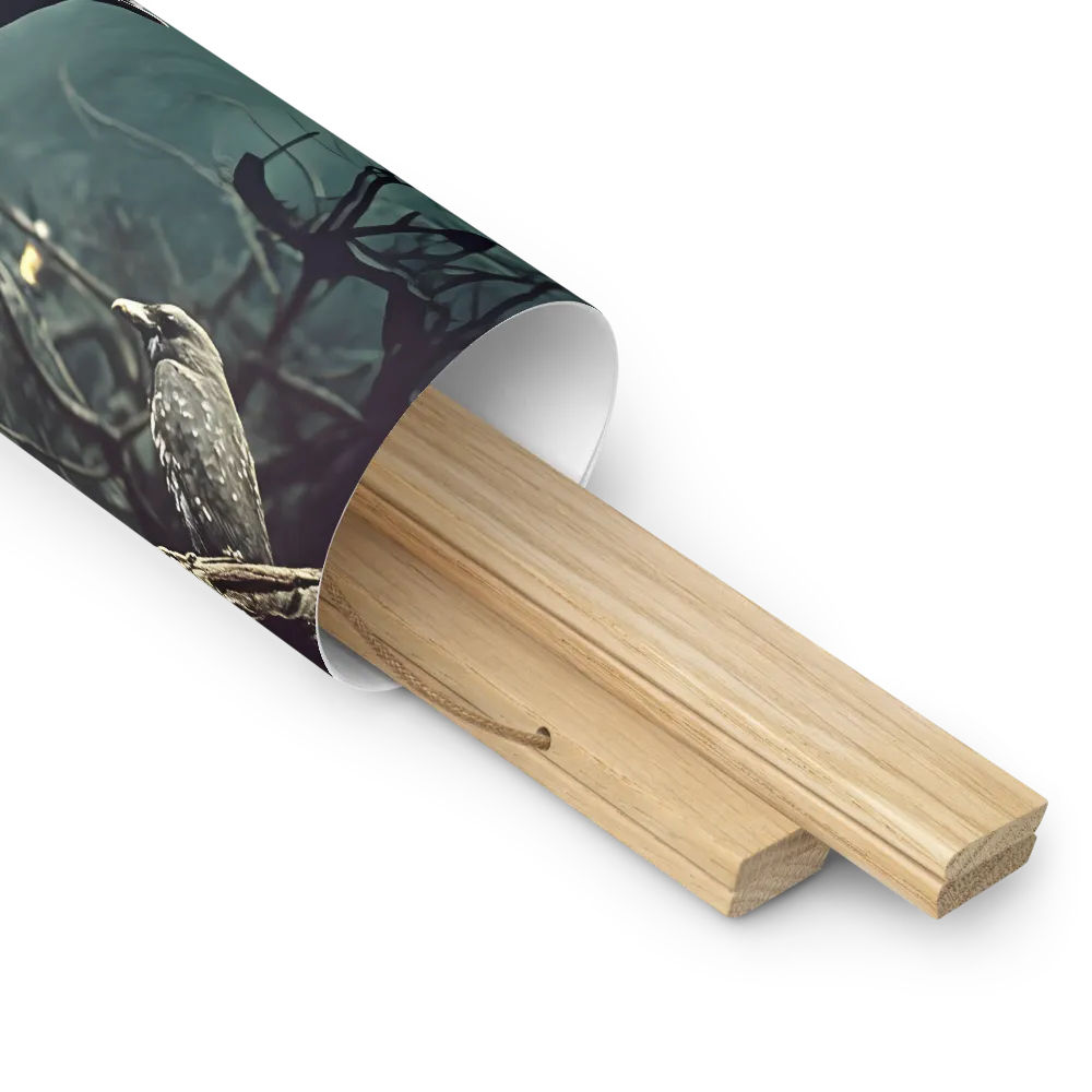 Whispers of the Avian Realm | Poster With Oak Wood Hanger | 14″×14″