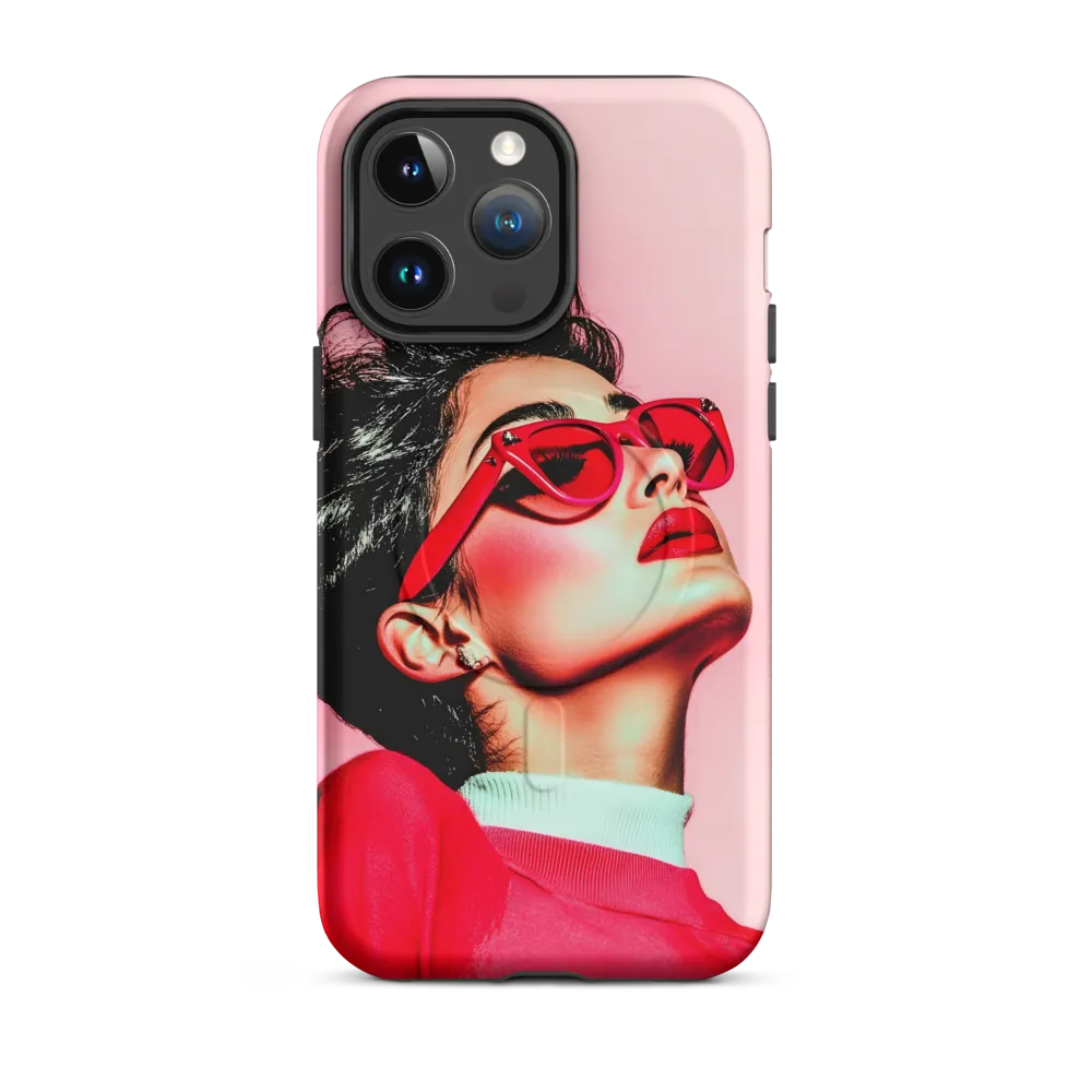 Striking Confidence in Red | Phone Case |  14 Pro Max | MagSafe® Tough Case | Matte