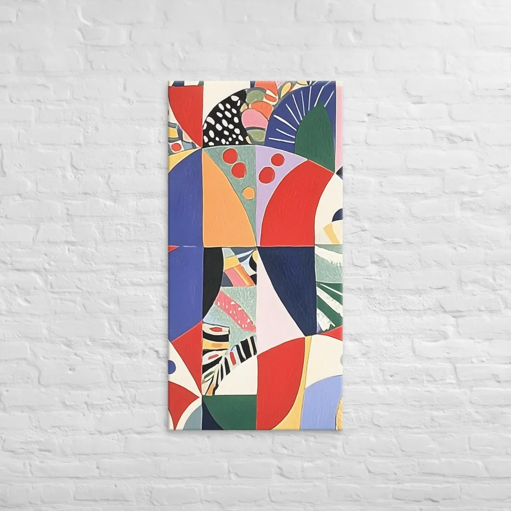 Dynamic Mosaic Symmetry | Canvas | 24″×48″