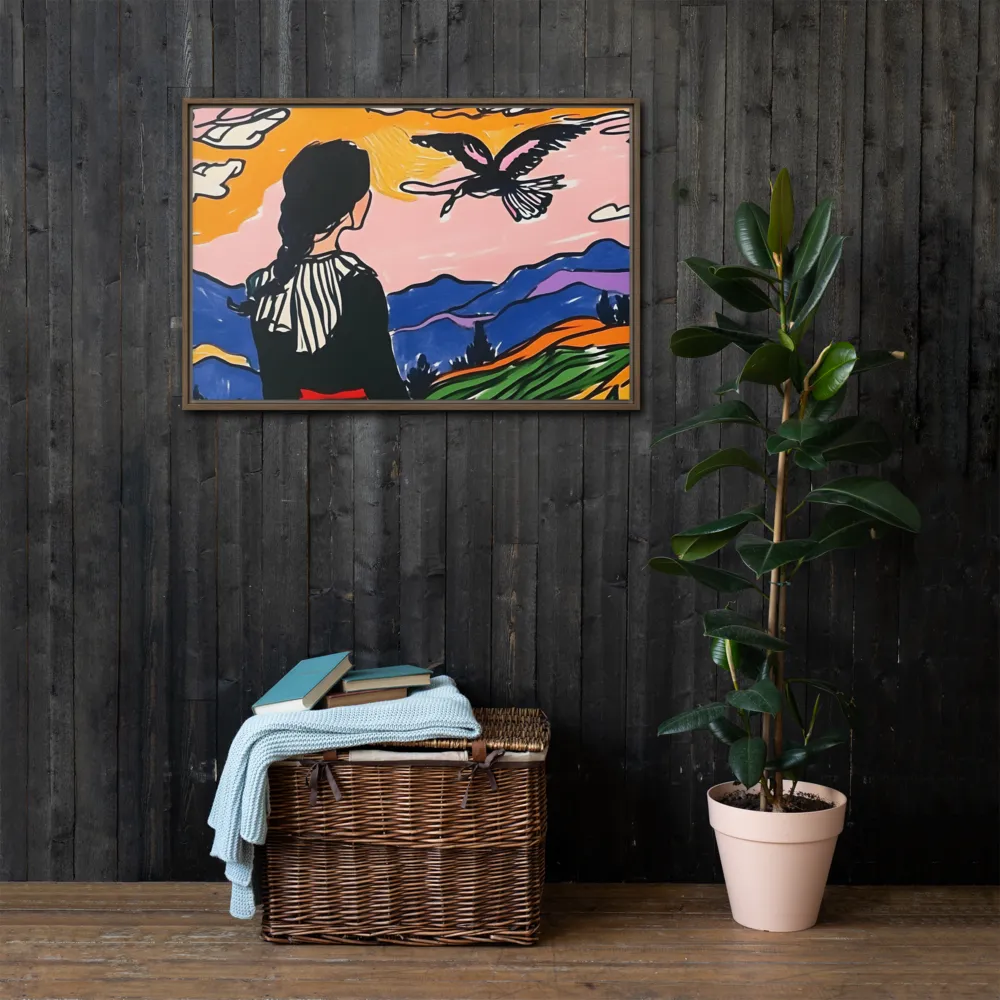A Journey into Freedom | Canvas with Brown Frame | 24″×36″