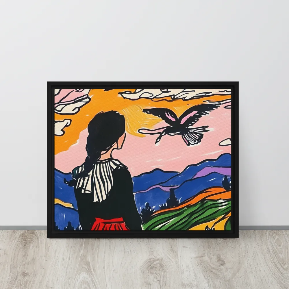 A Journey into Freedom | Canvas with Black Frame | 16″×20″