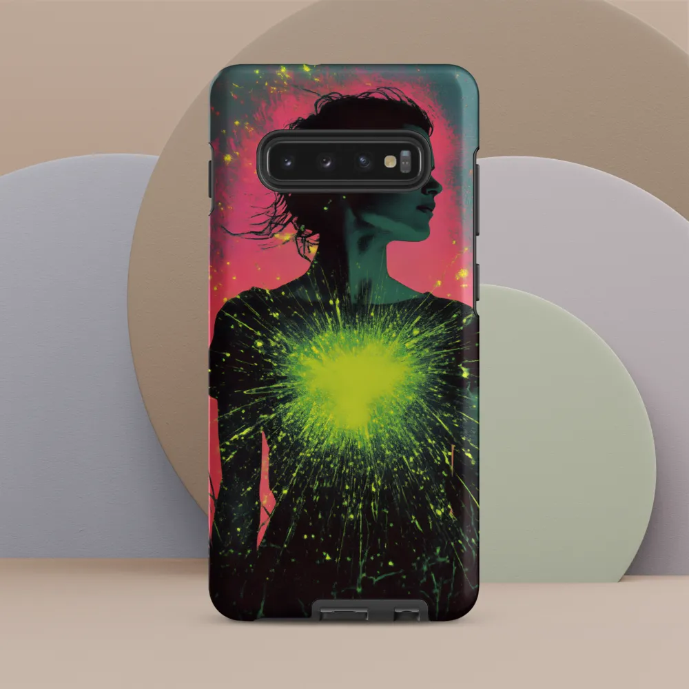 Cosmic Heart: A Surreal Portrait of Strength