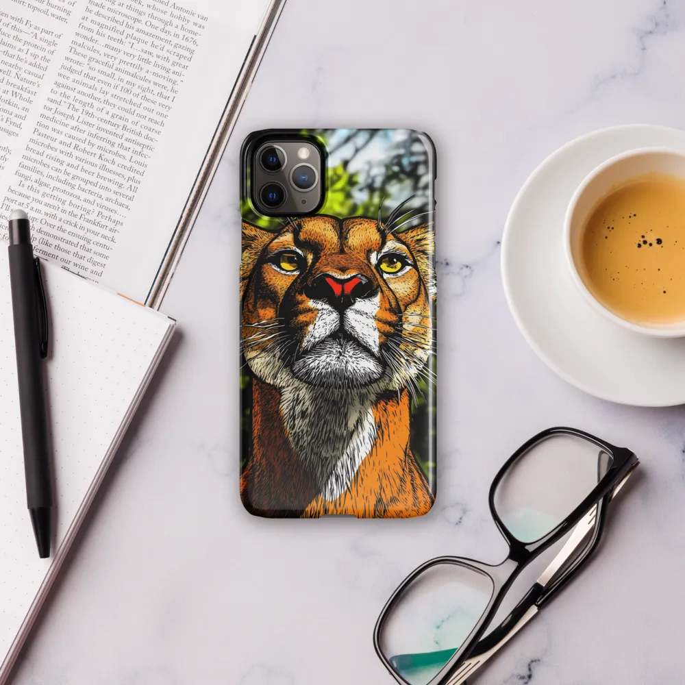 Regal Gaze: The Lioness in Focus | Phone Case |  11 Pro Max | Snap Case | Glossy