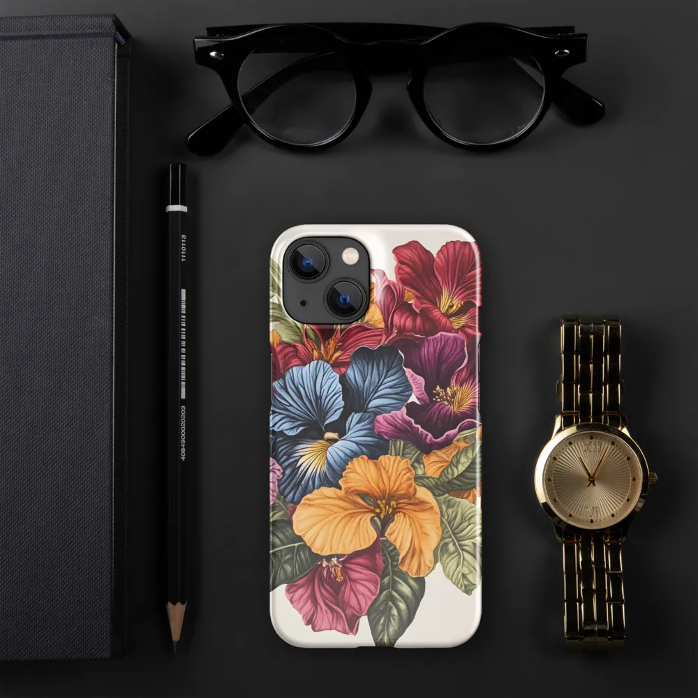 Floral Symphony in Color | Phone Case |  14 | Snap Case | Glossy