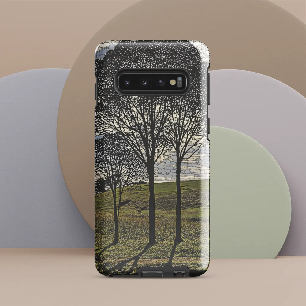 Tranquil Shadows: A Silhouette of Nature