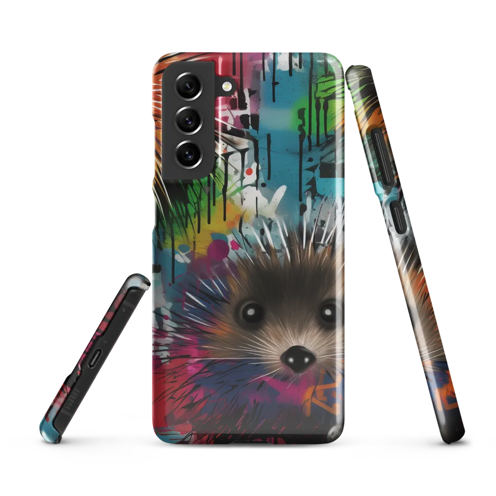 Whimsical Hedgehogs in a Kaleidoscopic Wonderland | Phone Case |  S21 FE | Snap Case | Glossy