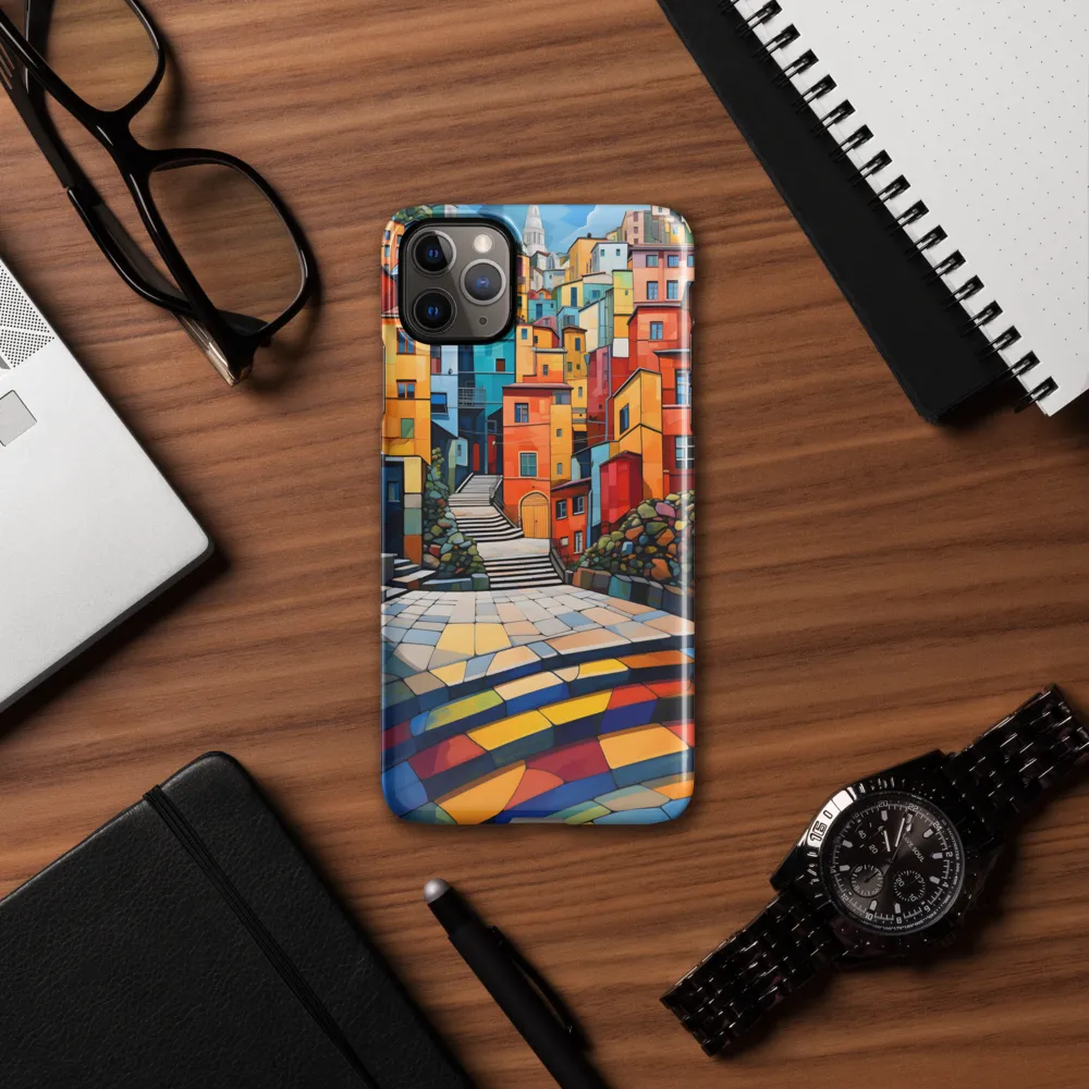 Vibrant Village: A Cubist Journey