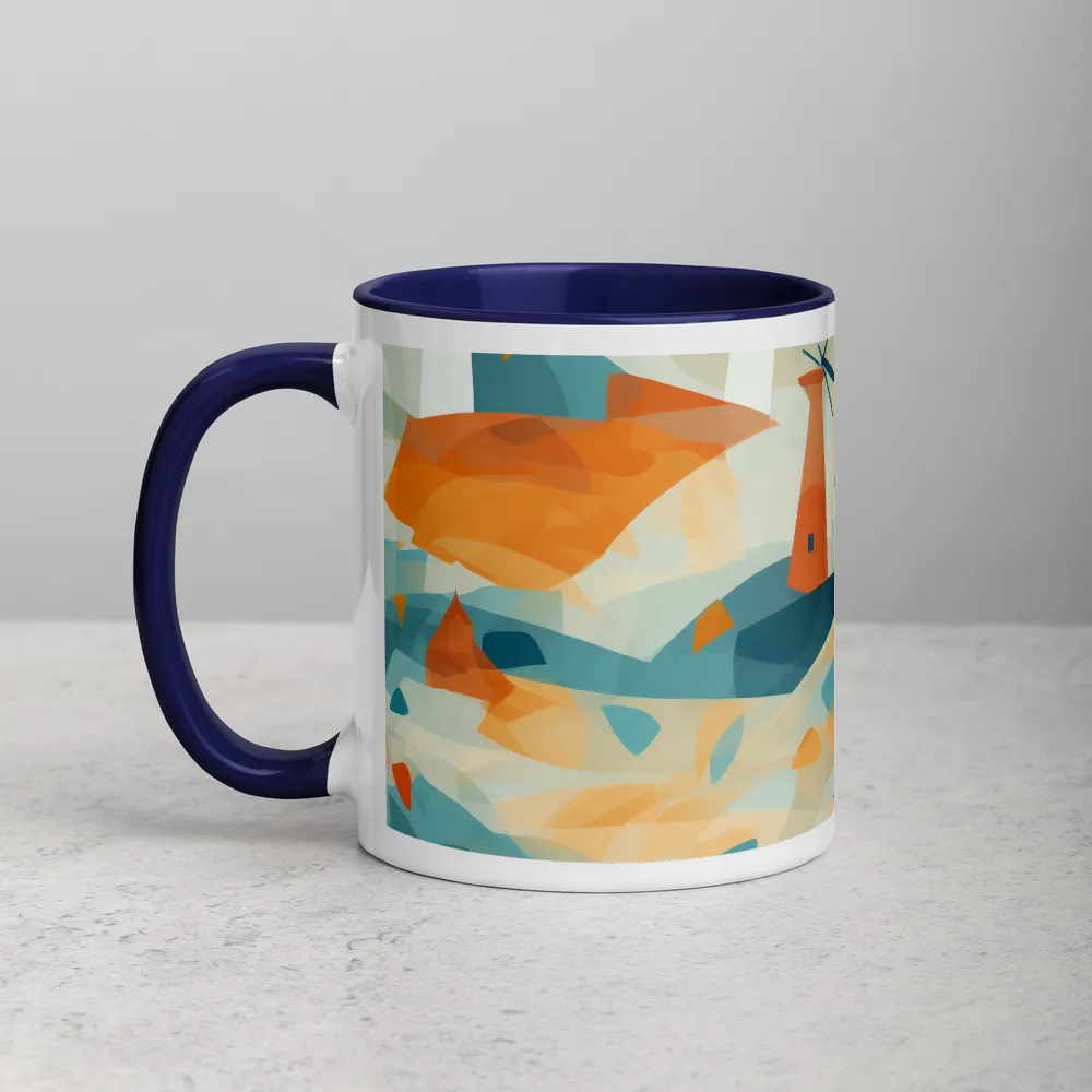 Whimsical Windmills in a Tranquil Landscape