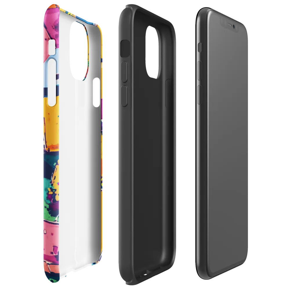 Curved Streets: A Vibrant Suburban Tapestry | Phone Case |  11 Pro Max | Tough Case | Glossy