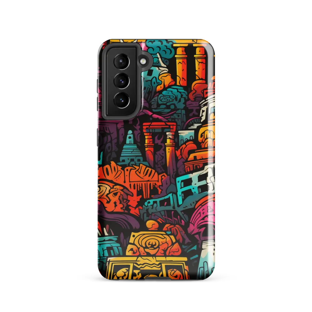 Vibrant Urban Surrealism | Phone Case |  S21 | Tough Case | Glossy