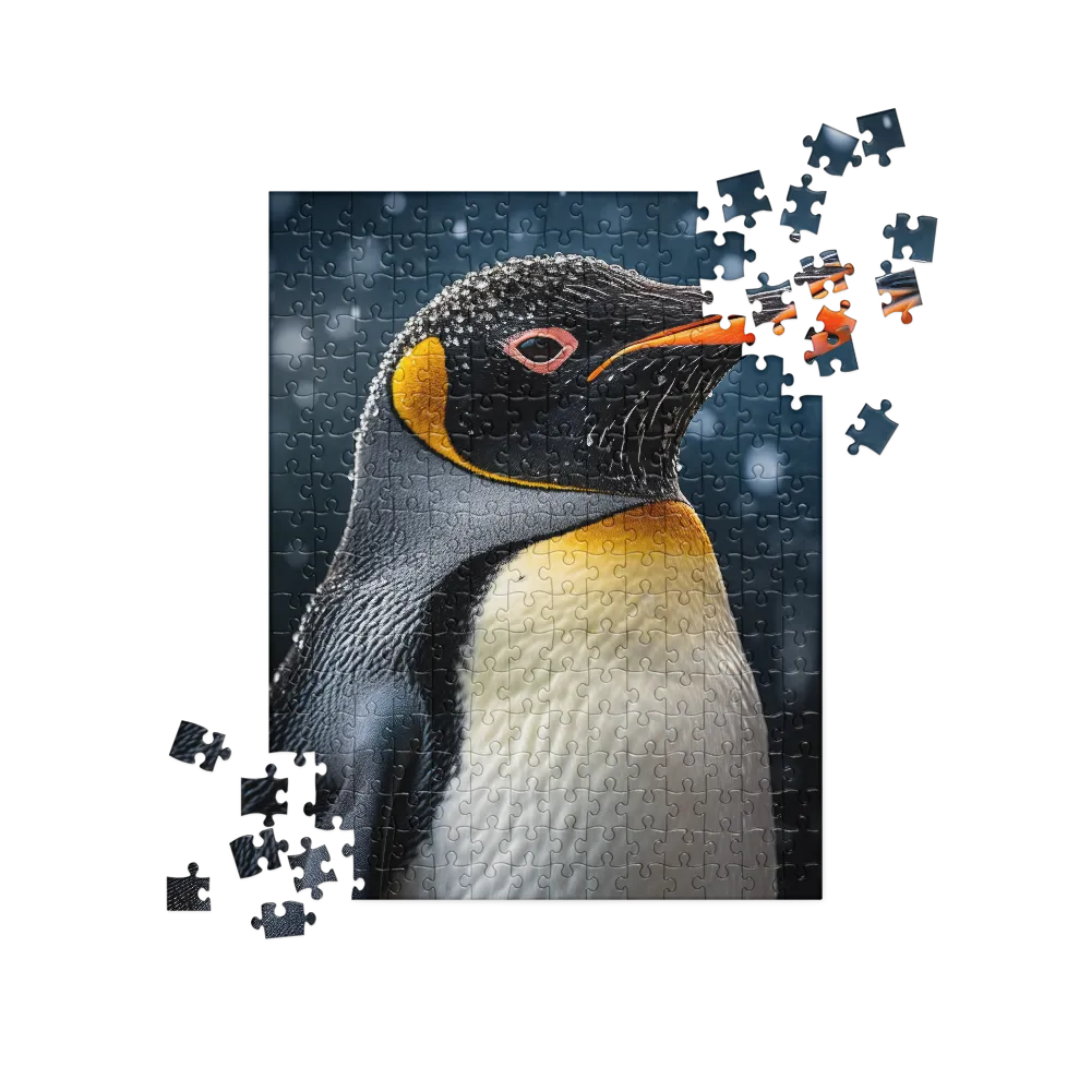 Majesty in the Snow: A Portrait of the Emperor Penguin | Jigsaw Puzzle | 252/520 pieces