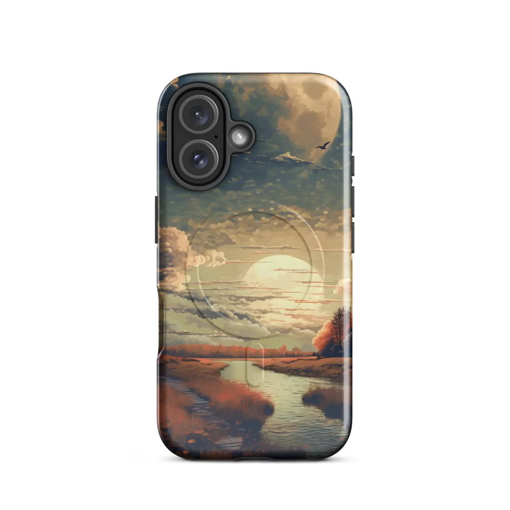 Whispers of Dusk: A Tranquil River Landscape