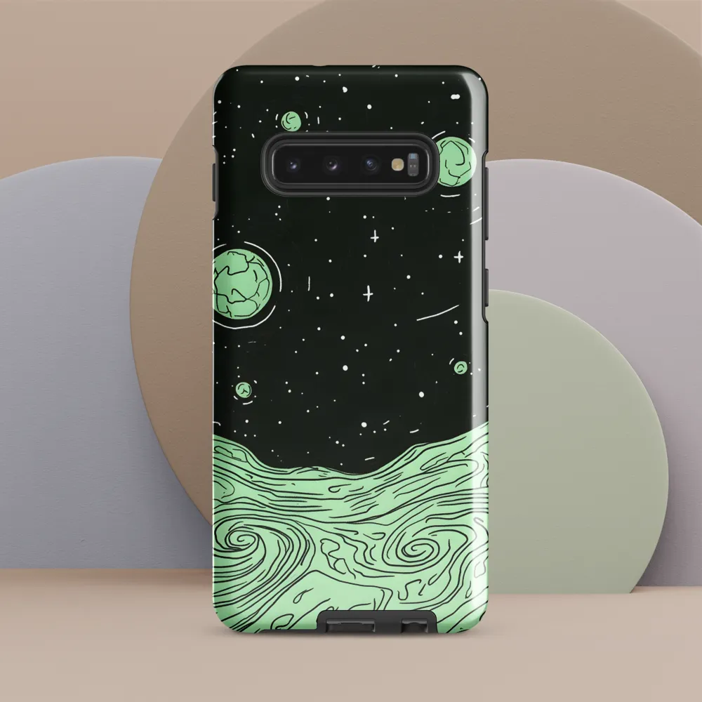 Celestial Waves | Phone Case |  S10 Plus | Tough Case | Glossy