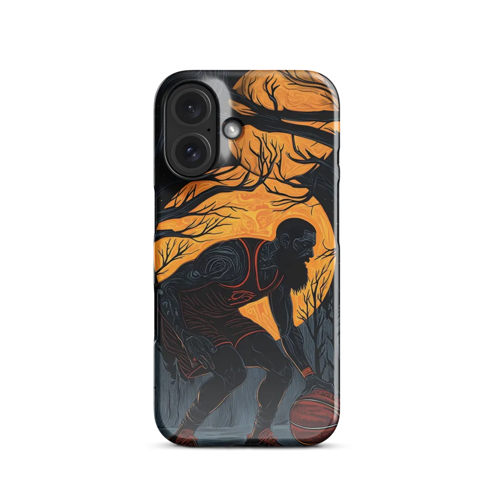 Under the Moonlight: A Basketball Player's Dance | Phone Case