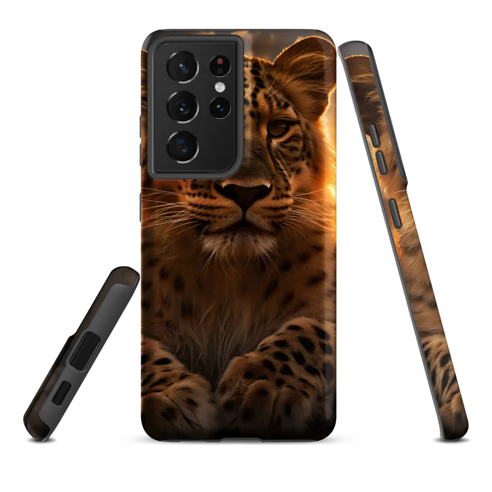 Regal Presence: The Leopard at Sunset