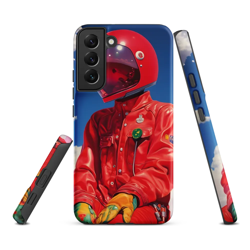 Astronaut in Crimson