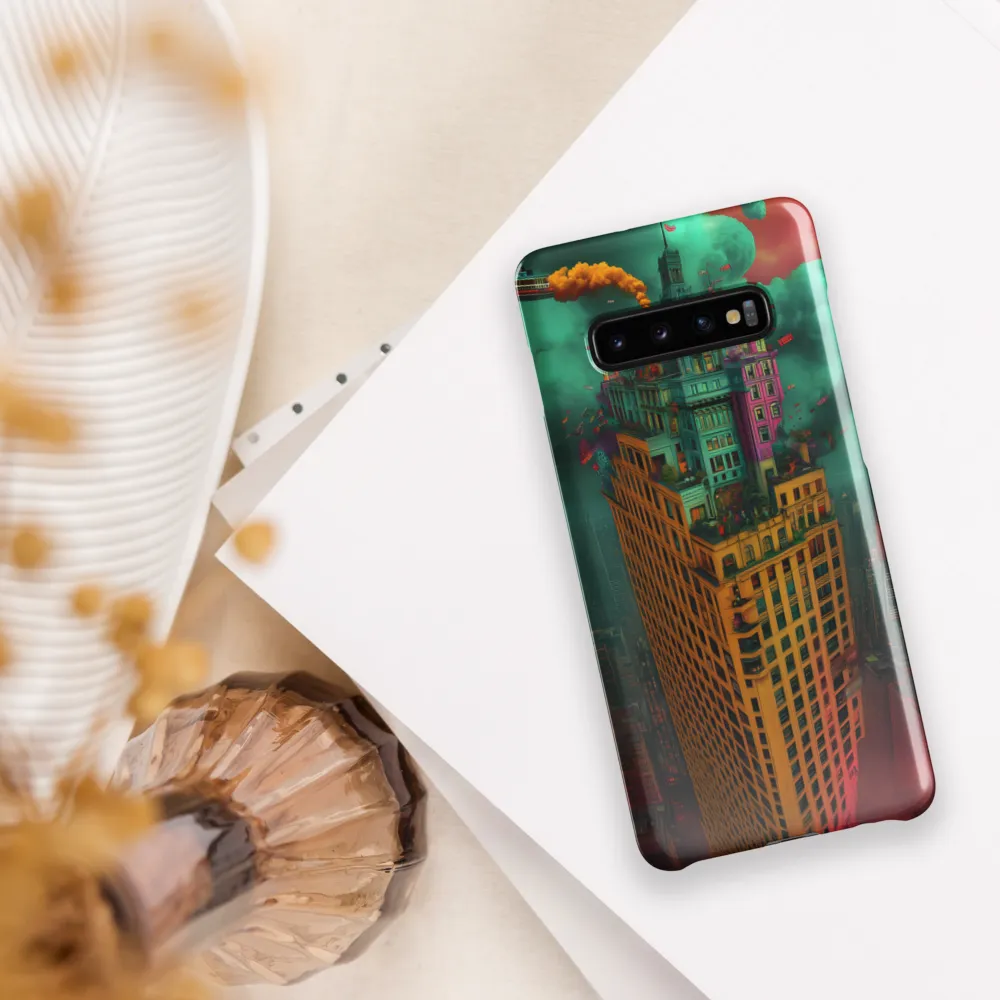 Architectural Dreams: A Surreal Cityscape | Phone Case |  S10 Plus | Snap Case | Glossy