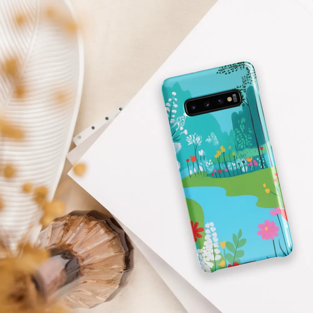 Whispers of Spring: A Colorful Retreat | Phone Case |  S10 Plus | Snap Case | Glossy