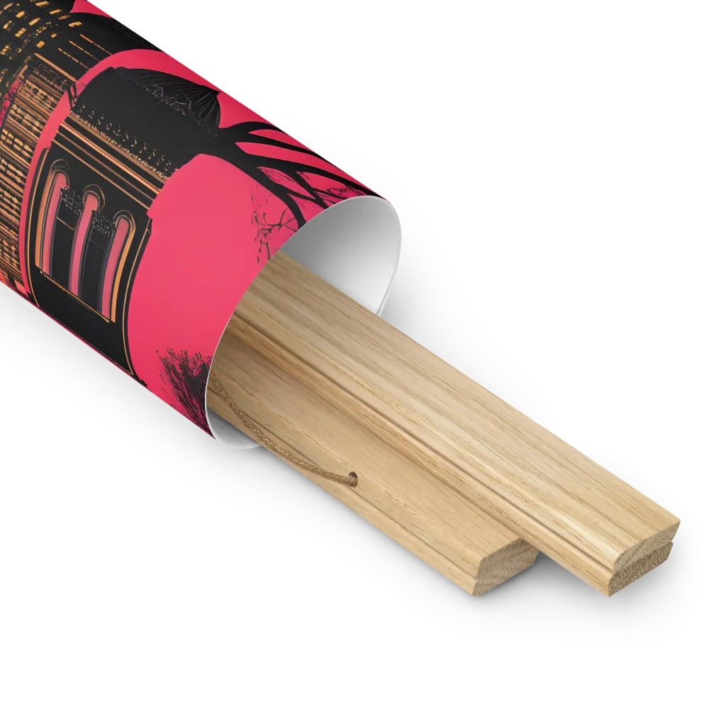 Urban Reverie | Poster With Oak Wood Hanger | 18″×18″