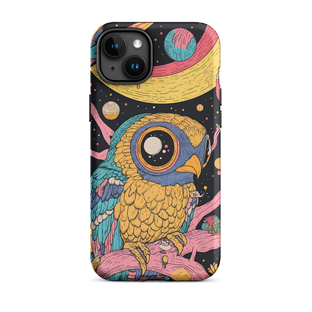 Whimsical Cosmic Owl | Phone Case |  15 Plus | Tough Case | Matte