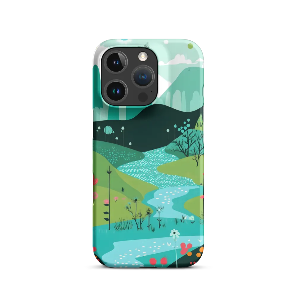 Whimsical River in a Lush Landscape
