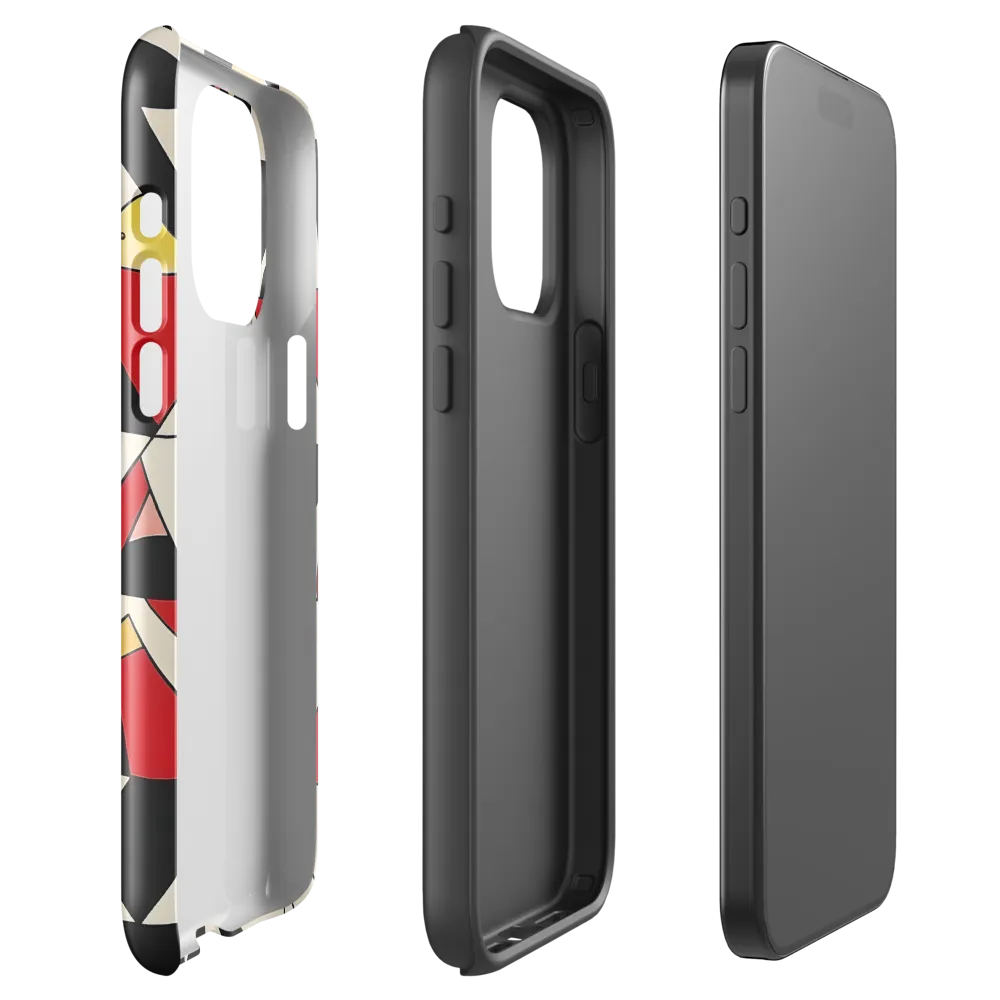 Dynamic Geometric Harmony | Phone Case |  15 Pro Max | Tough Case | Glossy